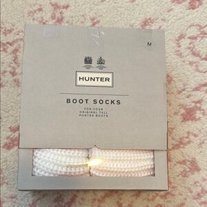 Hunter White Boot Socks